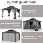Gotland 12' x 14' Hardtop Outdoor Gazebo