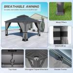 Gotland 12' x 14' Hardtop Outdoor Gazebo