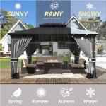 Gotland 12' x 14' Hardtop Outdoor Gazebo