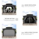 YITAHOME 12x14ft Heavy Duty Hardtop Gazebo