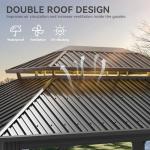 YITAHOME 12x14ft Heavy Duty Hardtop Gazebo