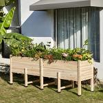 AMERLIFE 8x2 Ft Elevated Garden Bed with Legs