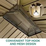 YITAHOME 10x12ft Hardtop Gazebo with Netting