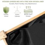 Wooden Elevated Garden Bed with Legs - 34x18x30in