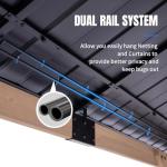 Cedar Wood Patio Gazebo with Metal Roof