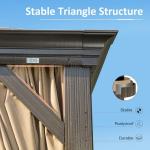 Domi 12' x 14' Hardtop Gazebo with Drainage