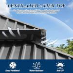 12FT x 16FT Outdoor Wooden Gazebo with Netting