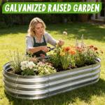 AmazStove 4x2 Galvanized Raised Garden Bed Kit
