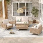4-Piece Outdoor Wicker Patio Furniture Set