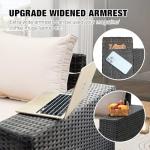 Beige 5-Piece All-Weather Wicker Patio Set