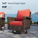 Sunshine Valley Outdoor Wicker Furniture Set with Cushions