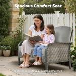 4-Piece All-Weather Wicker Patio Furniture Set