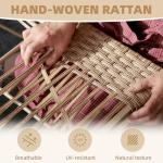 5-Piece Wicker Patio Furniture Set with Cushions