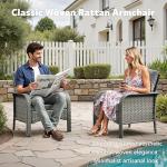 4-Piece All-Weather Wicker Patio Furniture Set