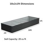 Galvanized Raised Garden Bed Planter Box Kit