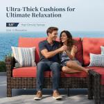 Sunshine Valley Outdoor Wicker Furniture Set with Cushions