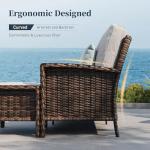 Sunshine Valley Outdoor Wicker Furniture Set with Swivel Chairs