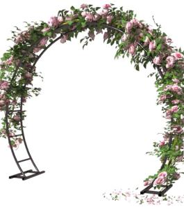 Queension 8Ft Wide Metal Wedding Arch Frame