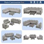 7-Piece Wicker Patio Furniture Set with Cushions