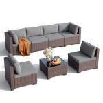 7-Piece Outdoor Wicker Patio Furniture Set