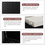 8-Piece Outdoor Furniture Set with Fire Pit