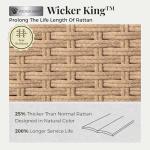 8-Piece Wicker Patio Furniture Set with Fire Pit