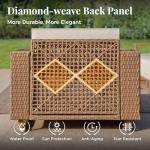 5-Piece Outdoor Rattan Furniture Set with Coffee Table