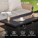 8-Piece Wicker Patio Furniture Set with Fire Pit