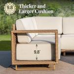 5-Piece Outdoor Rattan Furniture Set with Coffee Table