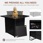 8-Piece Outdoor Furniture Set with Fire Pit