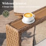 5-Piece Outdoor Rattan Furniture Set with Coffee Table