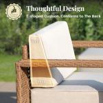 5-Piece Outdoor Rattan Furniture Set with Coffee Table