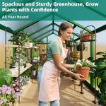 Garvee 6x10 FT Outdoor Polycarbonate Greenhouse