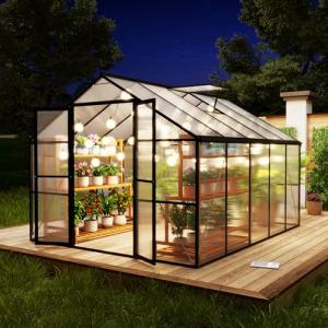 8x10 FT Heavy-Duty Polycarbonate Greenhouse
