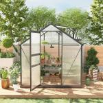 6x6 ft Outdoor Walk-in Heavy Duty Greenhouse