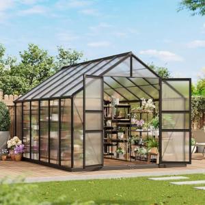 8x12 ft Heavy-Duty Outdoor Walk-In Greenhouse