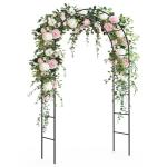 Sturdy Metal Garden Arch Trellis for Climbing Plants