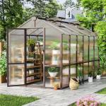 Cedar Frame Walk-In Greenhouse 6x12 FT
