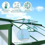 Garvee 6x10 FT Outdoor Polycarbonate Greenhouse