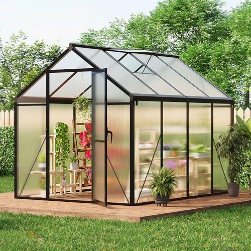 10 FT Outdoor Polycarbonate Greenhouse with Vent