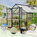 8x10 FT Heavy-Duty Polycarbonate Greenhouse