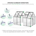 Aluminum Polycarbonate Outdoor Greenhouse with Vent