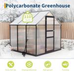 6x6 ft Outdoor Walk-in Heavy Duty Greenhouse