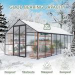 8x10 FT Heavy-Duty Polycarbonate Greenhouse