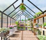 Heavy-Duty Polycarbonate Greenhouse Kit for Gardens