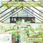 Outdoor 8x10 FT Polycarbonate Walk-In Greenhouse