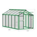 6X10 FT Outdoor Walk-In Greenhouse Kit