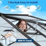 8x12 ft Heavy-Duty Outdoor Walk-In Greenhouse