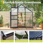 6x6 ft Outdoor Walk-in Heavy Duty Greenhouse