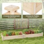 Giantex Rectangular Wooden Raised Garden Bed